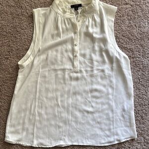 J. Crew Elegant White Blouse with Classic Design